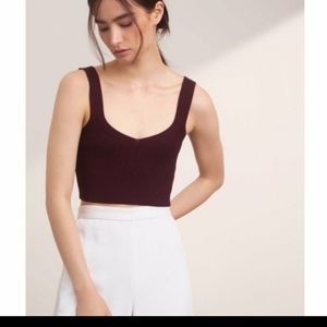WILFRED Mony knit crop top